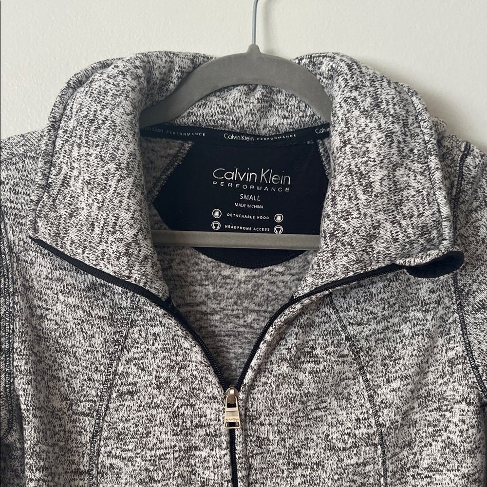 Calvin Klein Women's Black and White Utility Jacket - Picture 2 of 3